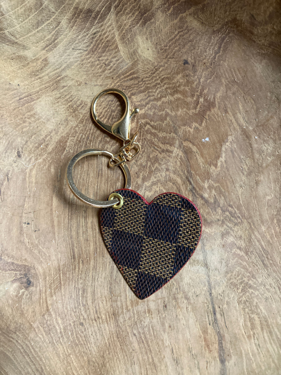 lv heart keychain